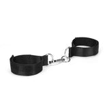 Pocket Play 3pcs Bondage Kit wrist cuffs with metal clips on white background