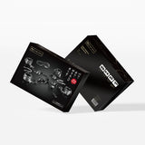 Temptation Under Bed Mattress Restraint Kit packaging showing wrist and ankle cuffs in a stylish black box with Japanese text