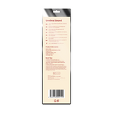 Package design of Stainless Steel Urethral Sound with multilingual instructions, features, and safety guidelines for advanced urethral play