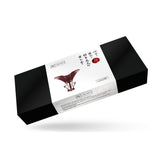 Wine Red: Leather 'Forced Orgasm' Wand Massager Harness Belt