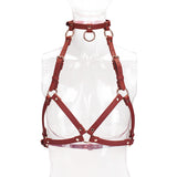 Burgundy Leather Bar Harness