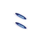 Blue magnetic nipple clamps for BDSM play, sleek design with metallic finish