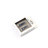 Blue magnetic nipple clamps in a stylish marbled packaging, product model NC-80972BL