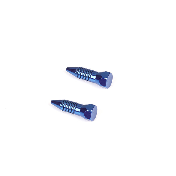 Blue magnetic nipple clamps for BDSM play, precision manufactured for balance and pressure
