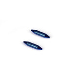 Blue magnetic nipple clamps for BDSM play with sleek metallic finish, product code NC-80874BL