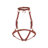 Burgundy Leather Bar Harness