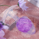 Icecream-shaped Crystal Anal Plug - Purple