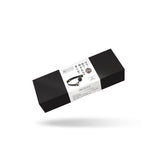 Black Breathable Silicone Ball Gag with Vegan Leather Straps product packaging from the Dark Candy collection