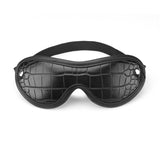 Faux crocodile leather blindfold for the Temptation Under Bed Mattress Restraint Kit on LIEBE SEELE