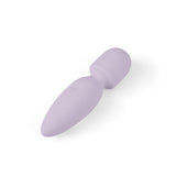 Macaron Mini Vibrator in purple, featuring food-grade silicone, 10 vibration modes, and USB rechargeable