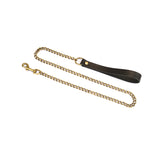 Samurai: Thick Leather Collar with Leash