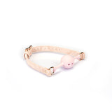 Boudoir Amor: Pink Silicone Ball Gag (1.7 inch diameter) with Pink Leather Straps