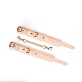 Boudoir Amor: Pink Handcuffs with Gold Hardware