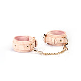 Boudoir Amor: Pink Handcuffs with Gold Hardware