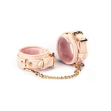 Boudoir Amor: Pink Handcuffs with Gold Hardware