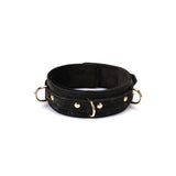 Boudoir Amor: Black Collar with Gold Chain Leash