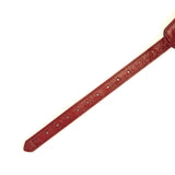 Limited Edition:Italian Blood Red- Leather Blindfold with Gold Buckle