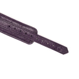 Limited Edition: Italian Dark Purple- Leather Collar with Chain Leash