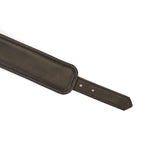 Limited Edition: Italian Dark Purple- Leather Ankle Cuffs with Gold Hardware