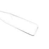 White leather dual-layered spanking paddle from Fuji White collection for BDSM and impact play