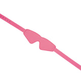 Lustre Rosa: Pink Leather Blindfold