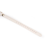 Boudoir Amor: Green Silicone Ball Gag (1.7 inch diameter) with White Leather Straps