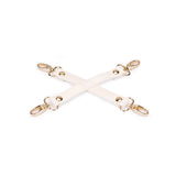 Boudoir Amor: White Hogtie with Gold Hardware