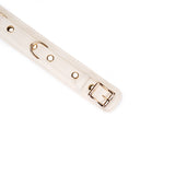 Boudoir Amor: White Collar with Gold Chain Leash