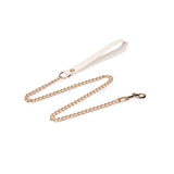 Boudoir Amor: White Collar with Gold Chain Leash