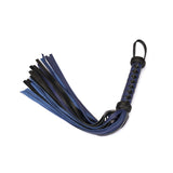 Cerulean Dominion: Blue Leather Flogger