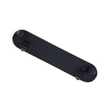 Black faux leather enhancer strap for strap-on harness, featuring adjustable buckle closures, part of the Vegan Fetish collection