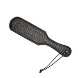 Crocodile Noir: Black Leather Paddle
