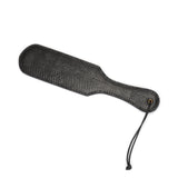 Crocodile Noir: Black Leather Paddle