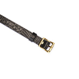 Crocodile Noir: Black Leather Blindfold