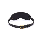 Crocodile Noir: Black Leather Blindfold
