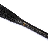 Crocodile Noir: Black Leather Flogger