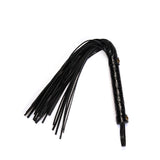 Crocodile Noir: Black Leather Flogger