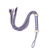 Blue and Silver Leather Cat O Nine Tails Whip