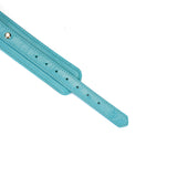 Blue Lamb leather wrist cuffs