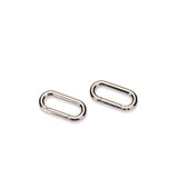 Silver quick-release clips for BDSM bondage spreader bar accessories