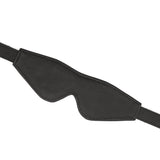 Luxury green leather blindfold with gemstone detailing, premium cow leather eye cover for erotic play and sensory experiments