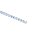 Adjustable Italian leather blue choker with gold-tone 'BITCH' lettering and gemstone detail from LIEBE SEELE.