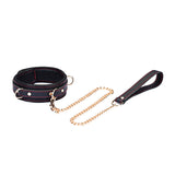 FLASH RETAIL: Adjustable Multi-Leather Collar with Leash | Dual-Tone Luxury