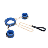 FLASH RETAIL Collection: The Adjustable Multi-Leather Complete Set | Cuffs & Collar with Leash