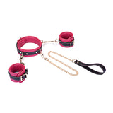 FLASH RETAIL Collection: The Adjustable Multi-Leather Complete Set | Cuffs & Collar with Leash