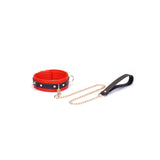 FLASH RETAIL: Adjustable Multi-Leather Collar with Leash | Dual-Tone Luxury