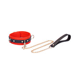 FLASH RETAIL: Adjustable Multi-Leather Collar with Leash | Dual-Tone Luxury