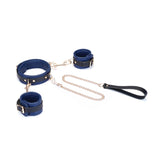 FLASH RETAIL Collection: The Adjustable Multi-Leather Complete Set | Cuffs & Collar with Leash