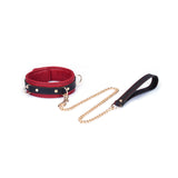FLASH RETAIL: Adjustable Multi-Leather Collar with Leash | Dual-Tone Luxury