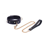 FLASH RETAIL: Adjustable Multi-Leather Collar with Leash | Dual-Tone Luxury